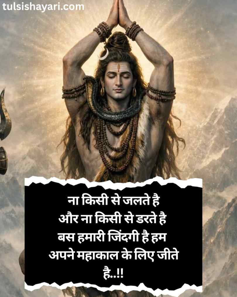 Mahakal Shayari hindi 1 line