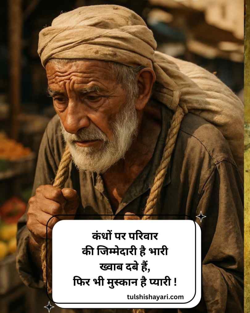 परिवार की जिम्मेदारी पर शायरी