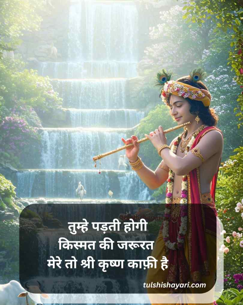 श्री कृष्ण शायरी 2 लाइन हिन्दी