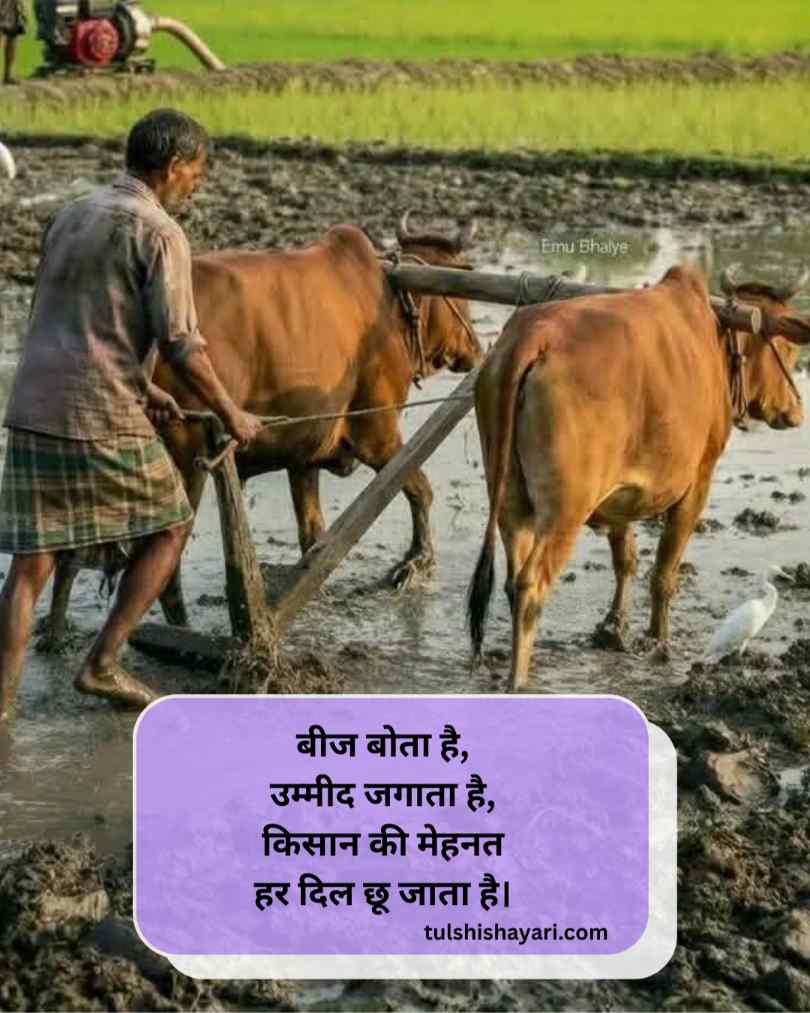 किसान शायरी 2 लाइन हिंदी